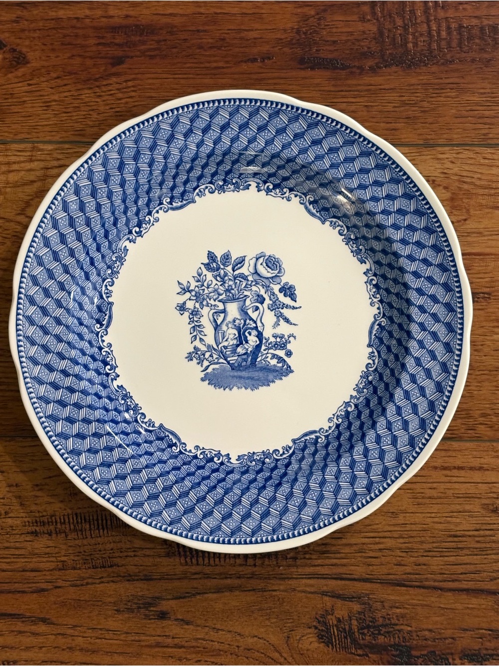 Spode Blue Room Portland Vase Transferware Dinner Plate England 10.5”